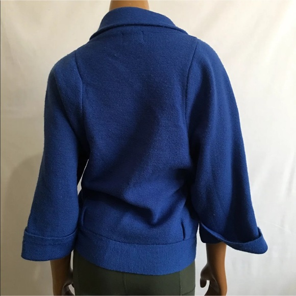 Plenty Tracy Reese button blazer blue jacket small - Picture 3 of 6